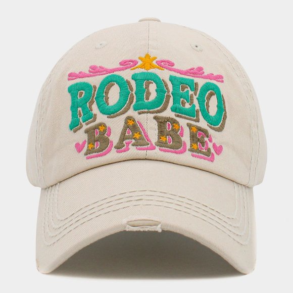 Stylish RODEO BABE embroidered Baseball Cap for Ladies - Picture 4 of 4